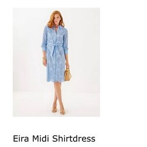 Lilly Pulitzer Eira Midi Shirtdres size 4